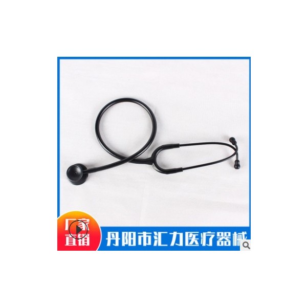 专业供应双头不锈钢听诊器镀全黑 双面心脏科听诊器 不锈钢听头图2