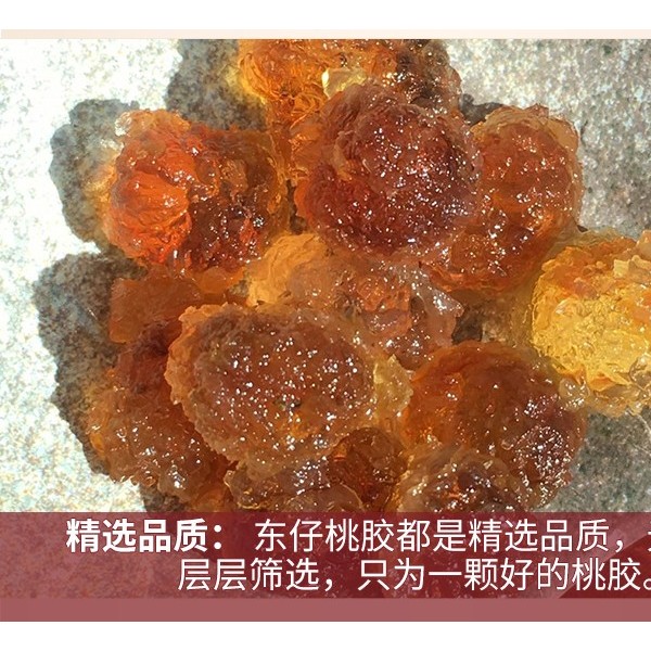 东仔 西藏野生桃胶 西藏特产 挑胶桃 树胶天然植物胶质 500克装图4
