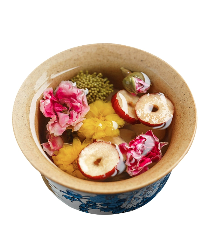 女神八宝茶 小罐茶 桂圆红枣枸杞茶人参玫瑰花茯苓菊花下午茶图3